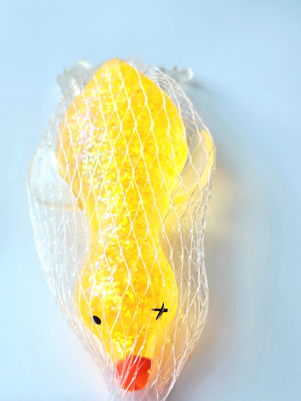 ORB Curiosities Sugar Swaps Goose Squishy Toy Yellow Glitter Sensory NEW - Picture 3 of 7
